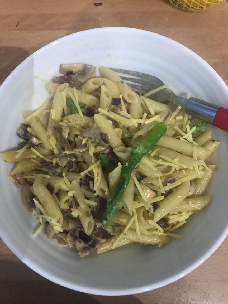 Image may contain: Meal, Dish, Dessert, Creme, Cream, Ice Cream, Bean Sprout, Sprout, Vegetable, Produce, Food, Plant