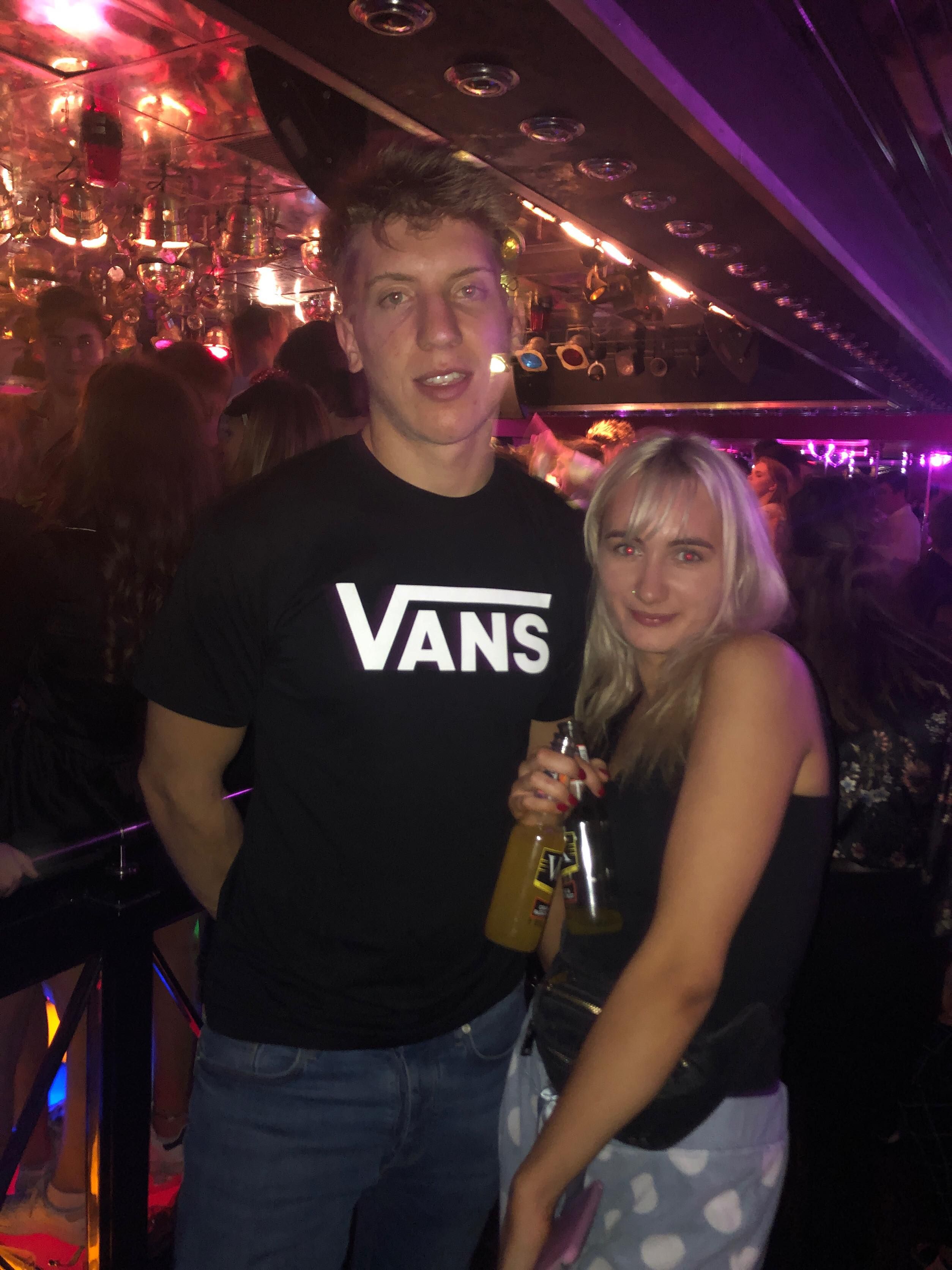 Image may contain: Night Club, Bar Counter, Club, Pub, Night Life, Person, Human