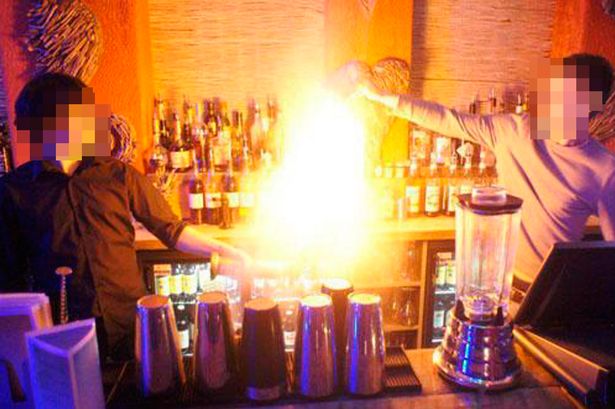 flaming sambuca