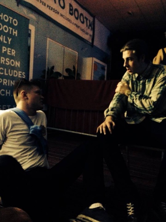 Callum (right) had the tattoo