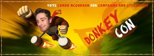 “Is it a bird? Is it a plane? No, it’s…Donkey Con?"