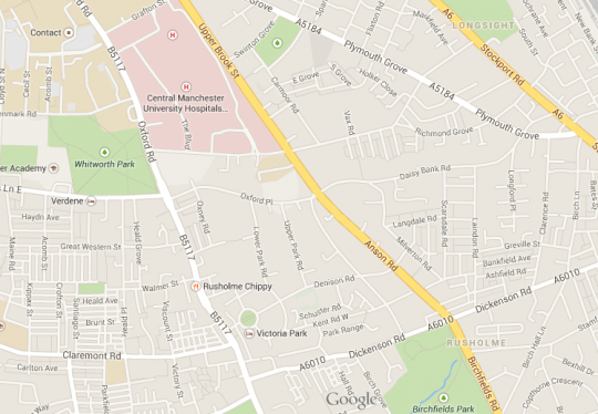 The area in which the attacks took place