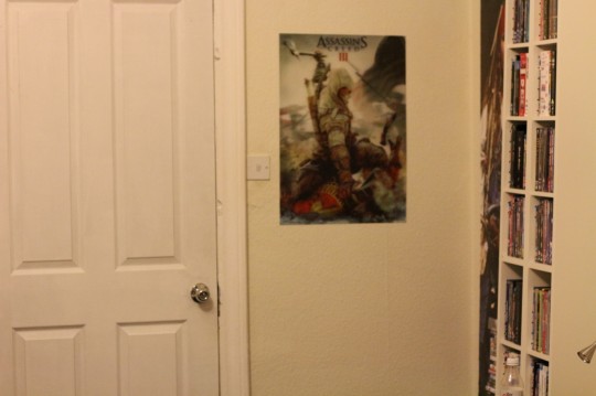 One of the victims burst through this door as she screamed for help.
