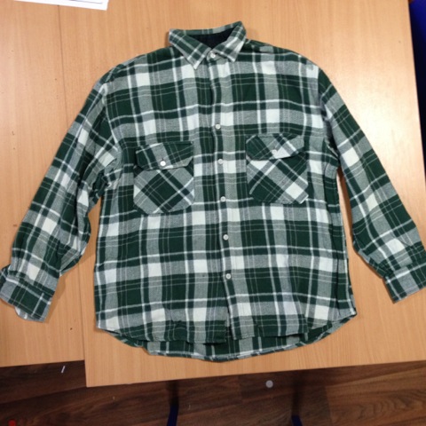 Green flannel shirt £6 - Blue Rinse