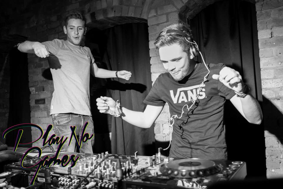 The boys doing their thing