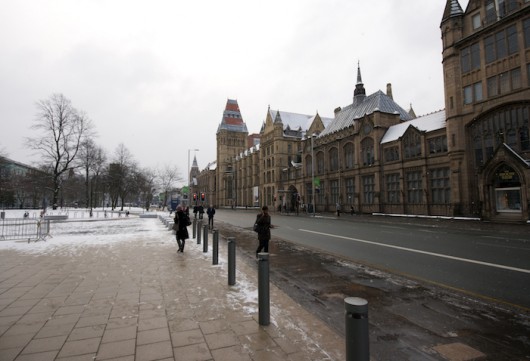 Even snow-dusted pavements