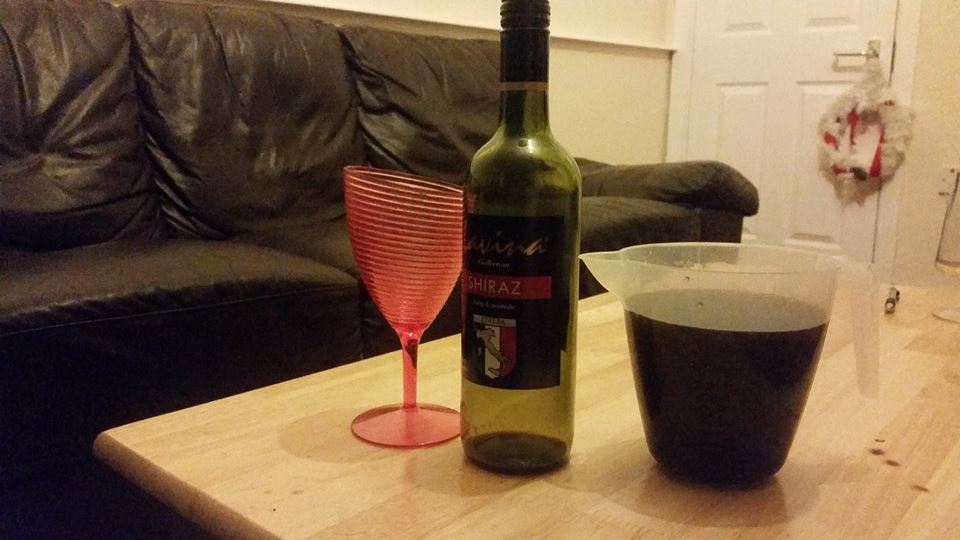 Naturally I decanted the red, I'm not some kind of filthy casual.