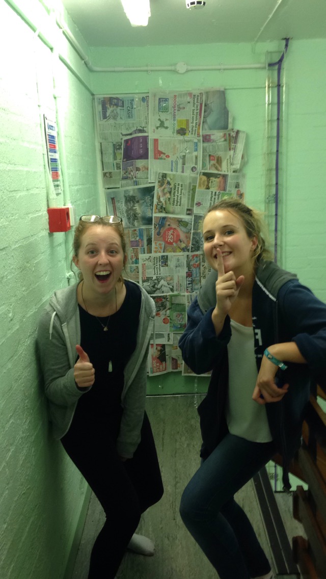 And some absolute fucking nutters even put newspaper on doors