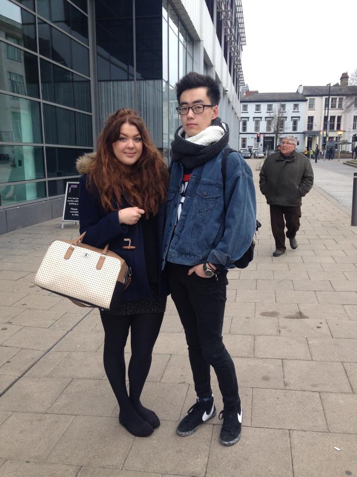 Nemo, 2nd year Accounting and Finance student and Jana, 3rd year American Studies student  