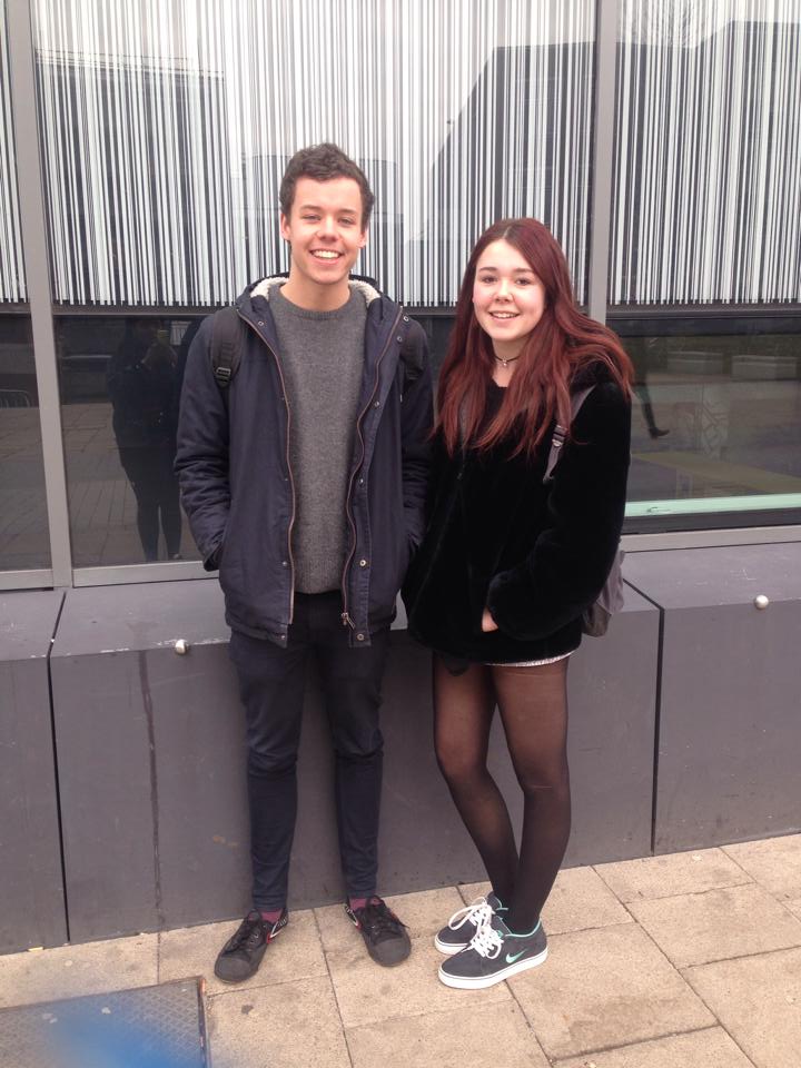 Tom and Gabby, 1st year Chinese and Spanish students  