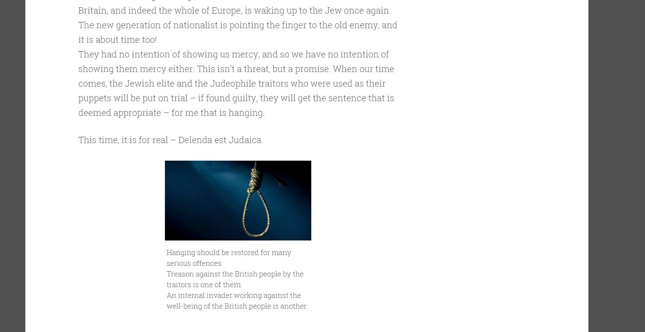 Hate-filled: Renshaw's screed