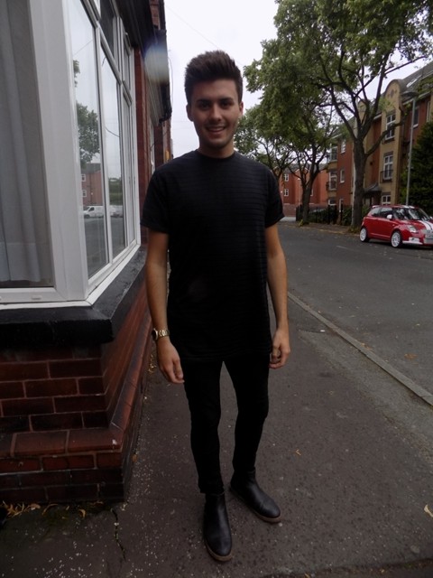 Tom is a big admirer of the 'all black everything' look.