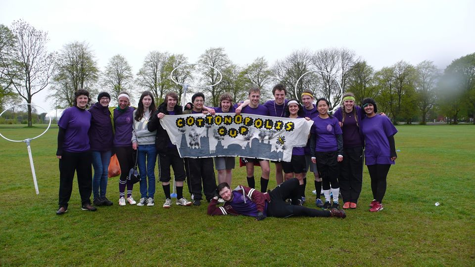 The Quidditch team at Cottonopolis in Manchester.