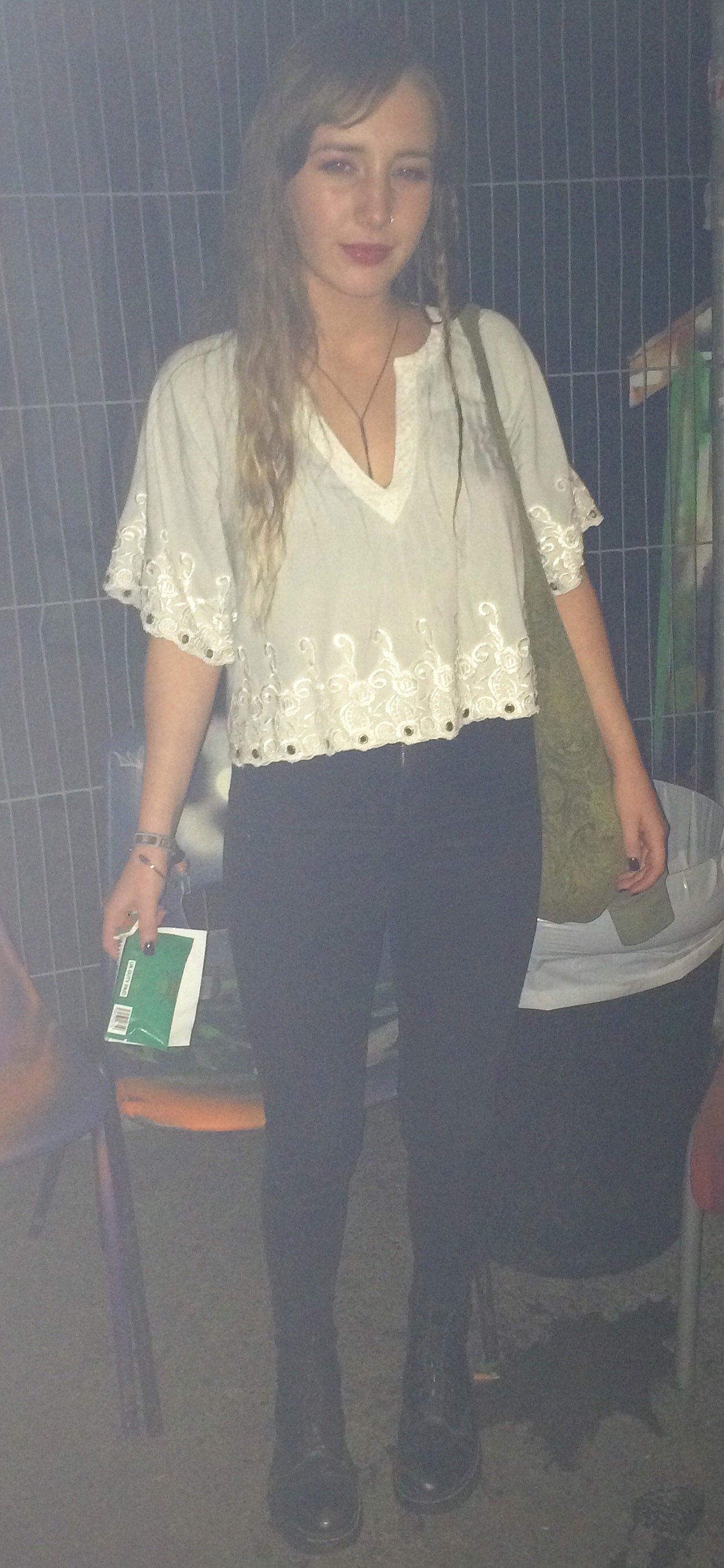 Jenna, 1st Year Teacher Training We loved Jenna's vintage blouse.
