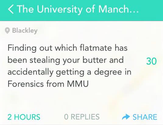 Do they even do forensics at MMU?