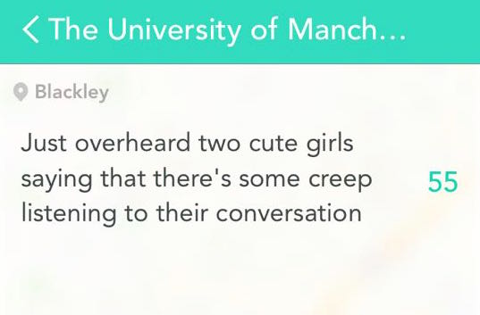 So many creeps in Manc