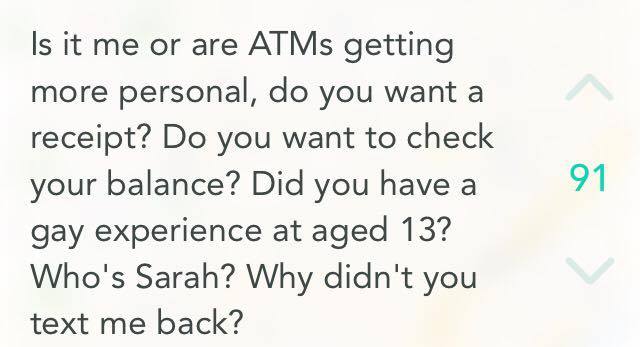 Your balance is a secret you should keep from yourself