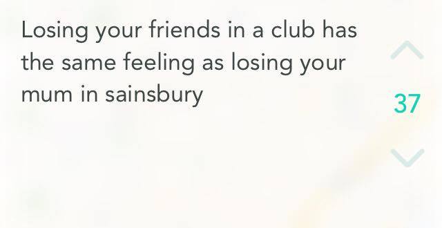 'Mum I'm in the smoking area where r u'