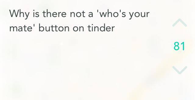 It's always the other mate