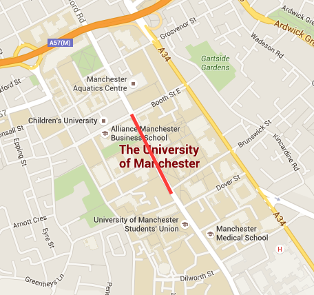 The affected bus route.