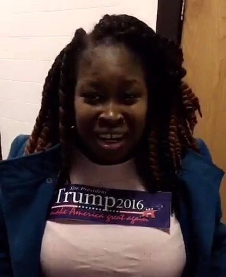 The banner is definitely ironic
