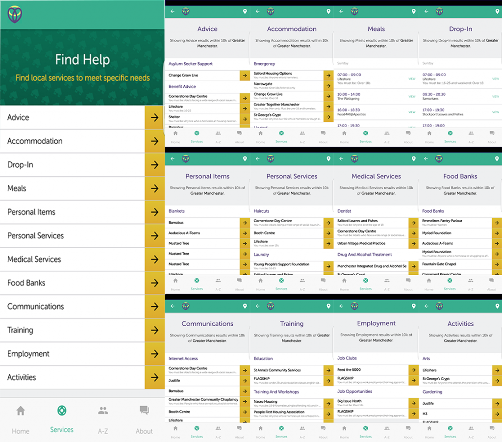 The Street Support app