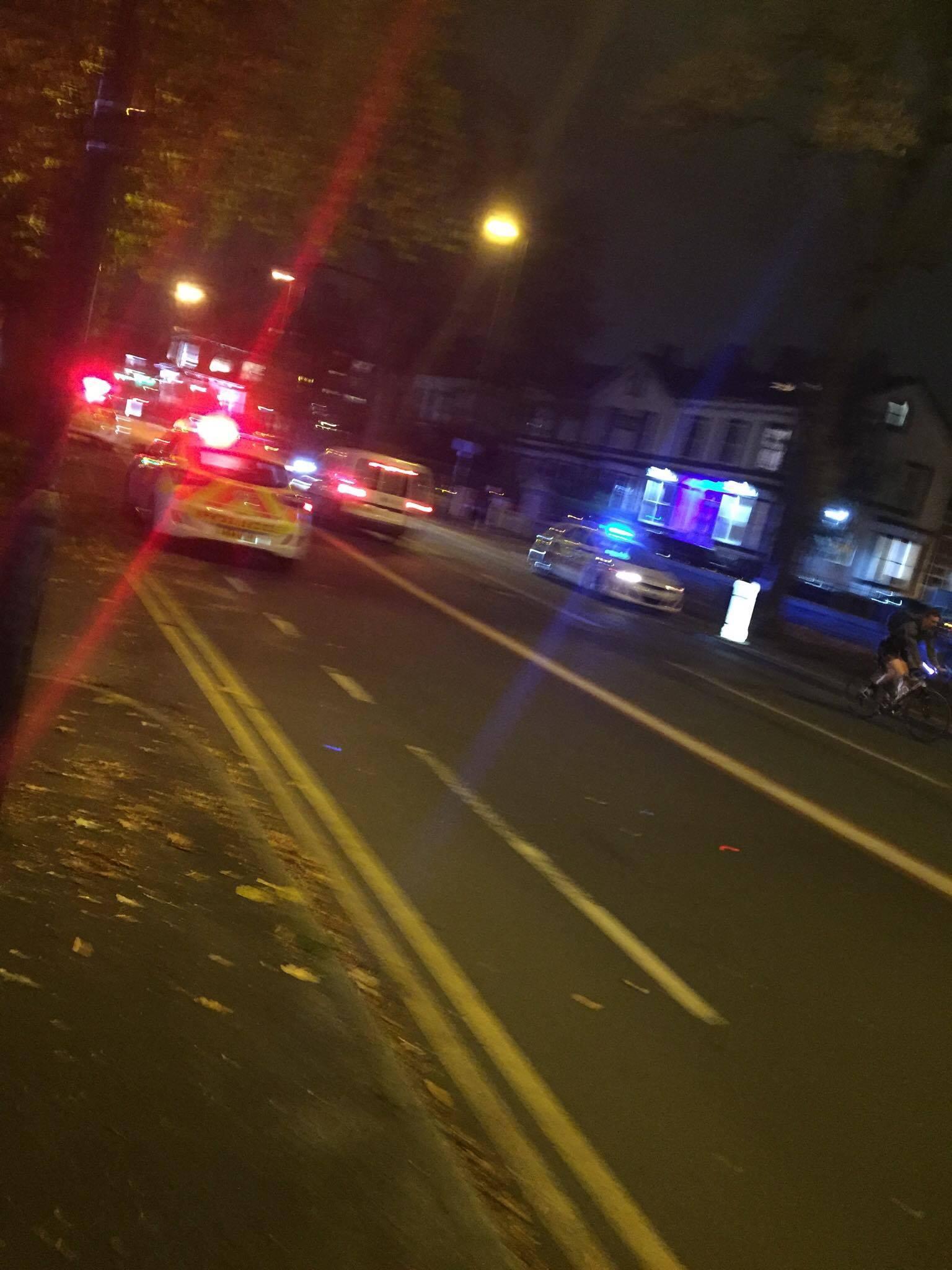 Police presence in Fallowfield last night