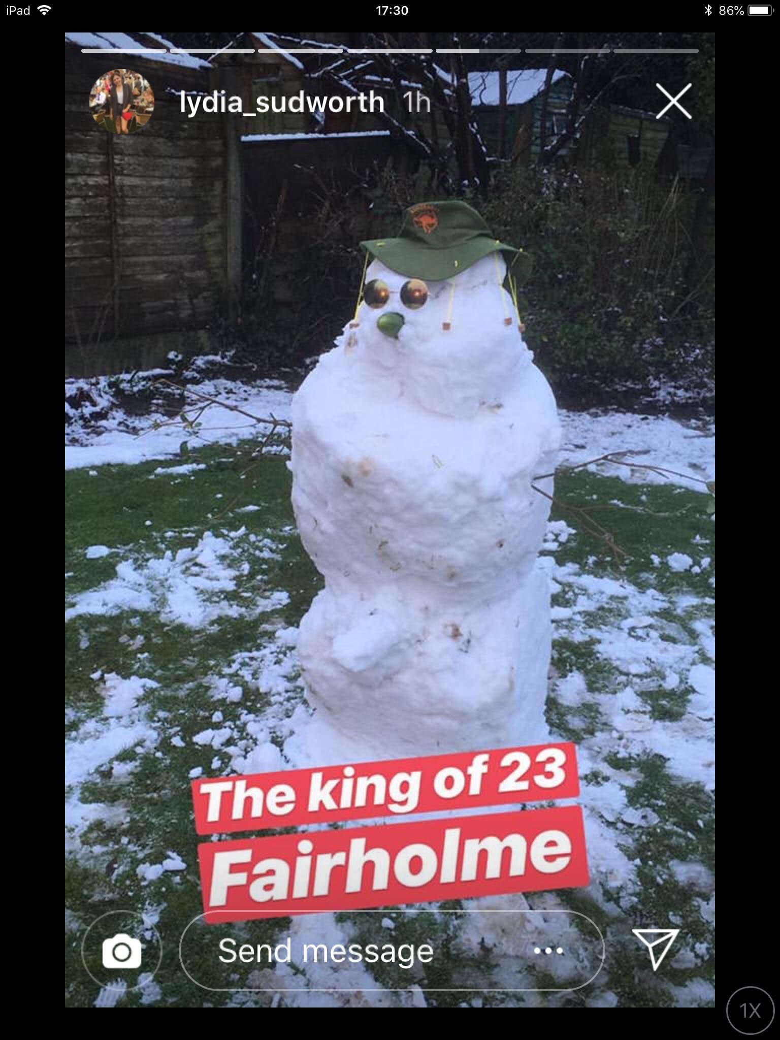 Image may contain: Snowman, Winter, Snow, Outdoors, Nature