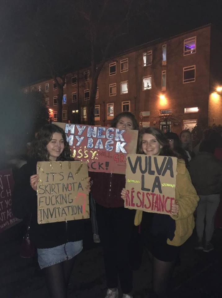 Image may contain: Banner, Lighting, Word, Protest, Parade, Crowd, Text, Human, Person