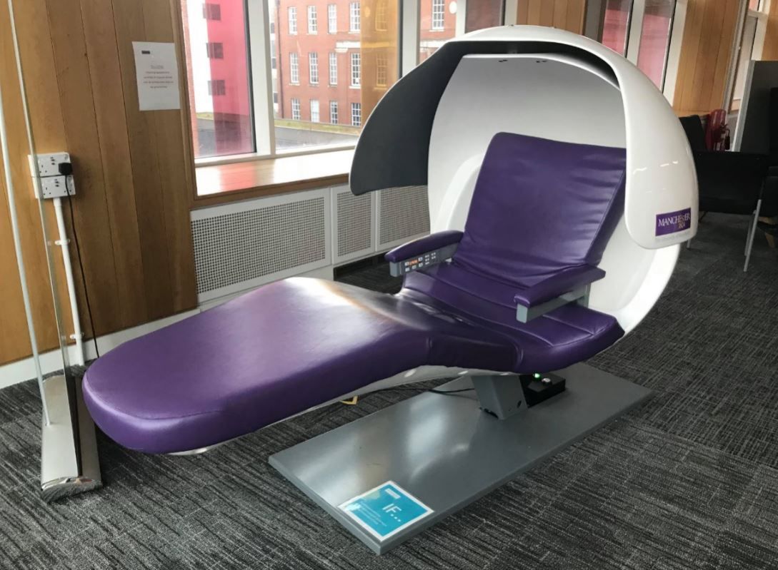 Image may contain: Cushion, Clinic, Chair, Furniture