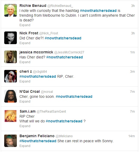 nowthatchersdead