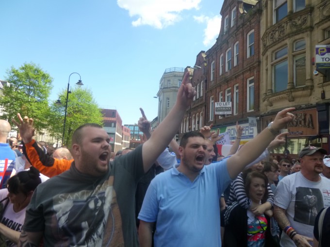 Though they were quite keen for the police to know they were EDL.