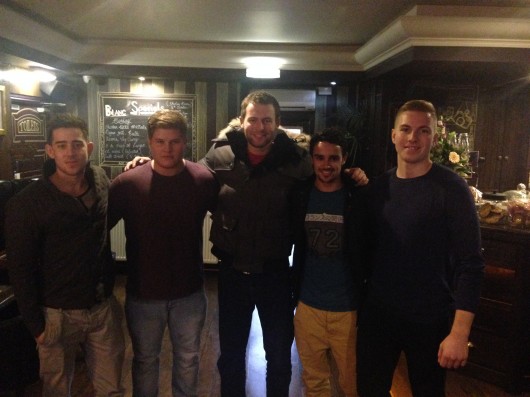 The team From left to right : James McIlvenna, Nat King, Jamie Rahder, Jacob Weber, Harry Marsh