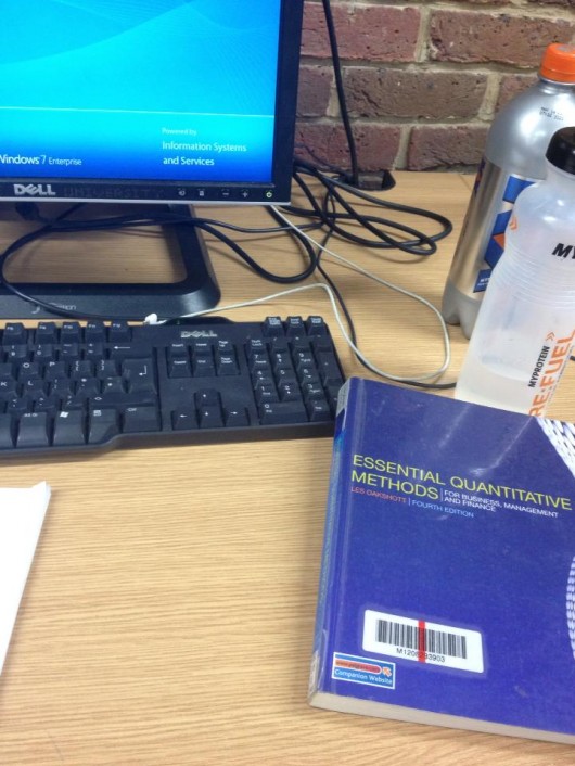 TAB TOP TRICK: Putting a book over the ENTER key will stop you being logged off