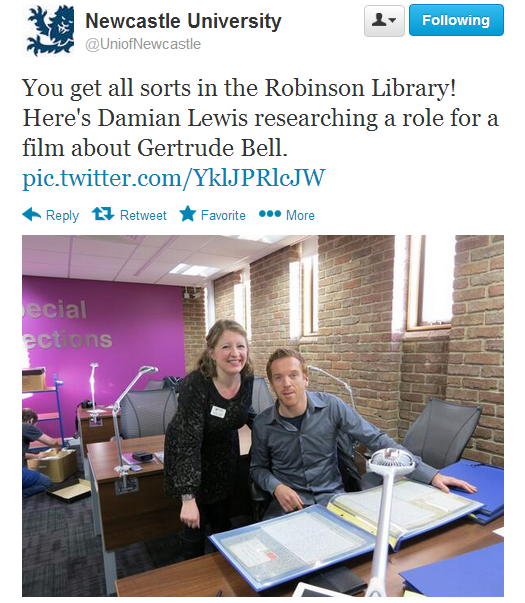 Damian Lewis with Geraldine Hunwick at the Robbo.