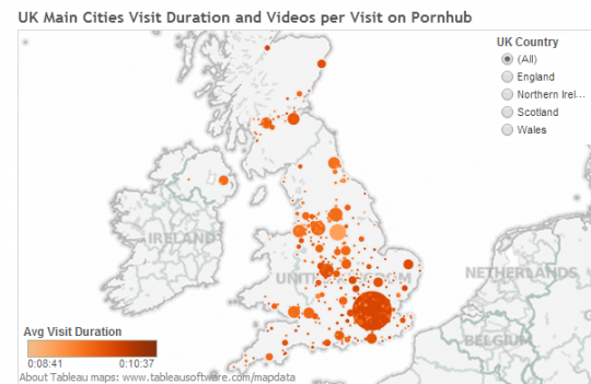 Kinky Newcastle visitors spend over nine minutes on the site
