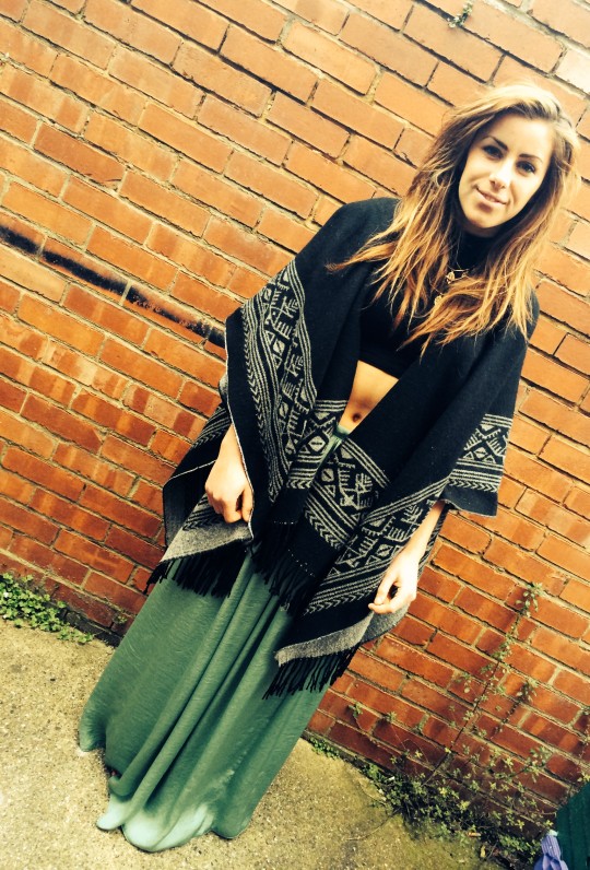 Vintage aztec scarf shawl, bought for £7.50