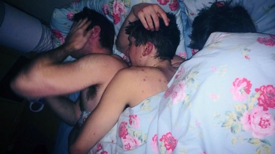 sleeping in