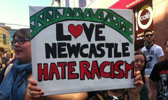 Newcastle Unite's 2013 counter protest.
