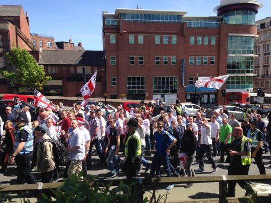 EDL march