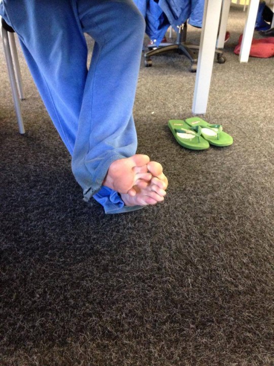 Working those flipflops