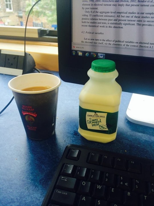 There might no use crying over spilt milk - but if only there's no milk to spill, then surely we can cry away.