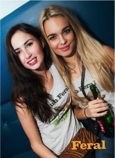 T-shirt girls of Feral