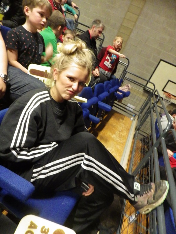 Frankie pondered what to wear before settling on a matching addidas tracksuit