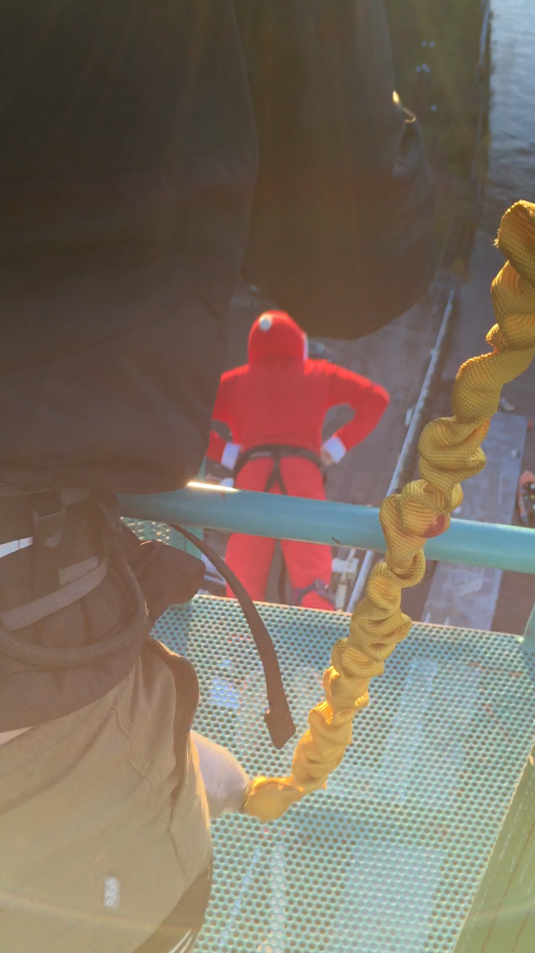 Ready to take the plunge, balls in stomach