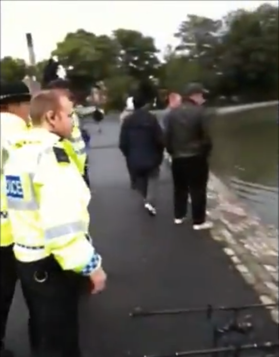 Three police officers were called