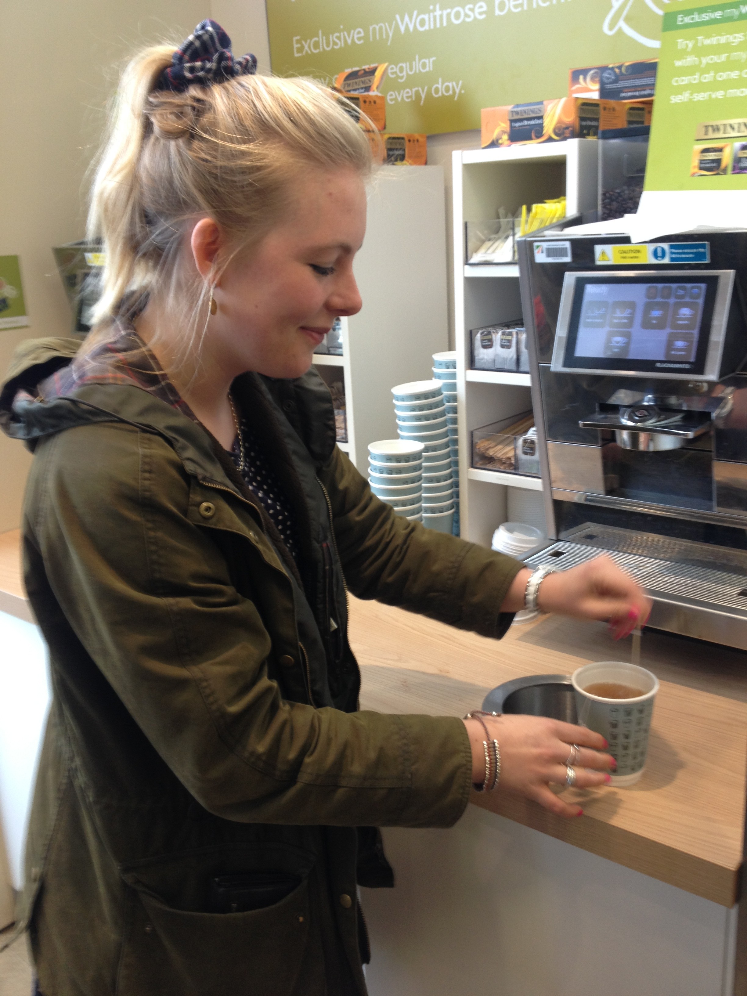 Free tea and coffee...the dream