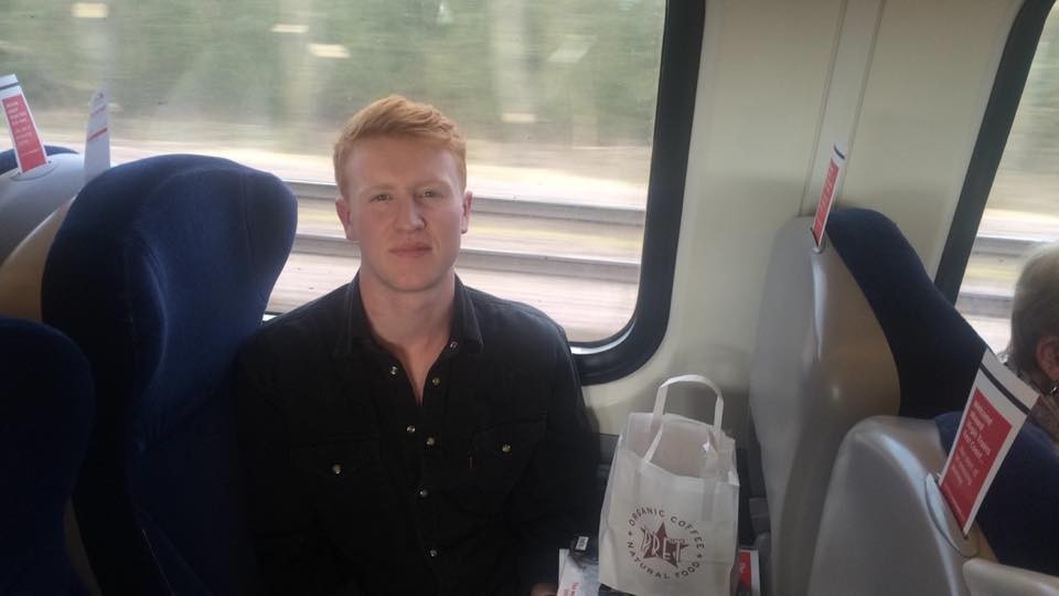 Helpless on the train