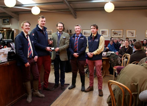 Members of the shooting society after a day of shooting.