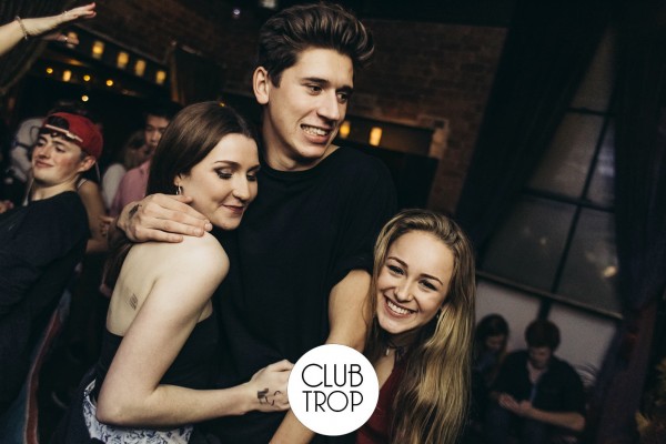 When you tell you're girlfriend you're "out with the lads" and she walks through the club door